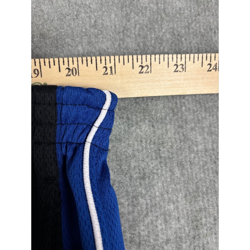 Gold's Gym Mesh Athletic Training Shorts 2XL Black Blue Drawstring Pockets - Picture 8 of 10